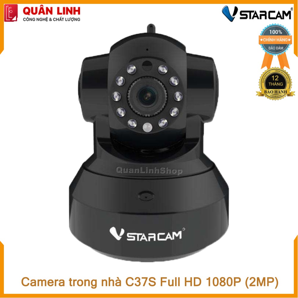 Camera Wifi IP Vstarcam C37s Full HD 1080P kèm thẻ 32GB | BigBuy360 - bigbuy360.vn