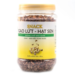Snack gạo lứt hạt sen hoa sen
