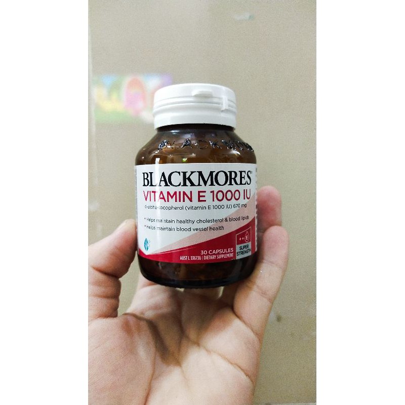 Date 2024- Blackmores Natural Vitamin E 1000IU 30 viên