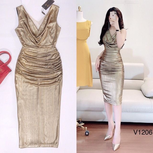 Đầm nhủ body, cảm kết lên form đẹp lắm
