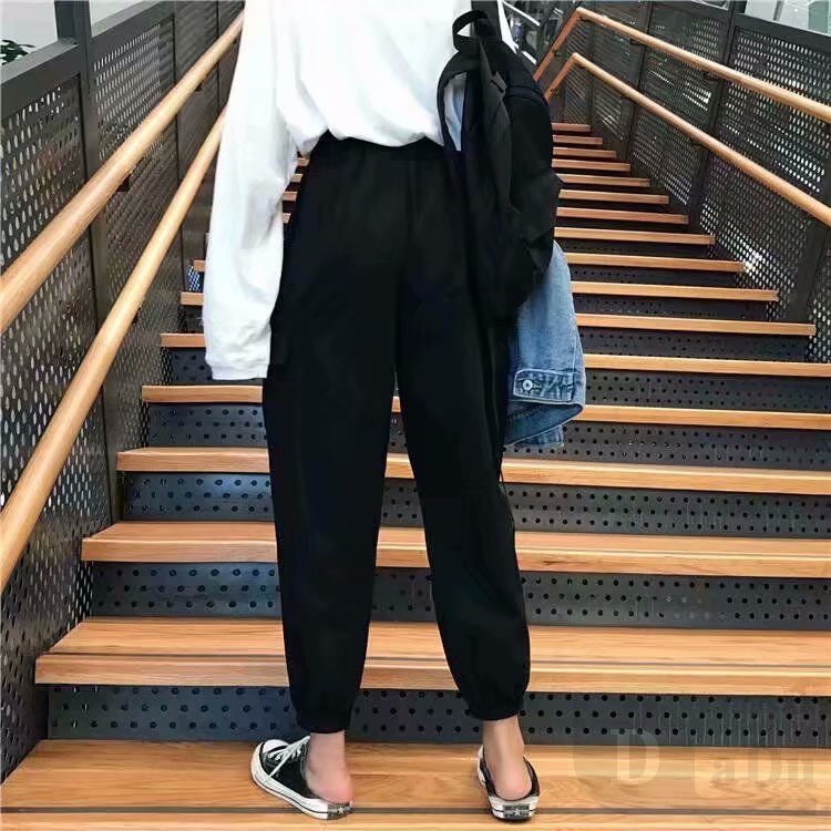 Quần Dài Lưng Cao Ống Rộng Phong Cách Hàn Quốc Cá Tính Sành Điệu Dành Cho Nữ