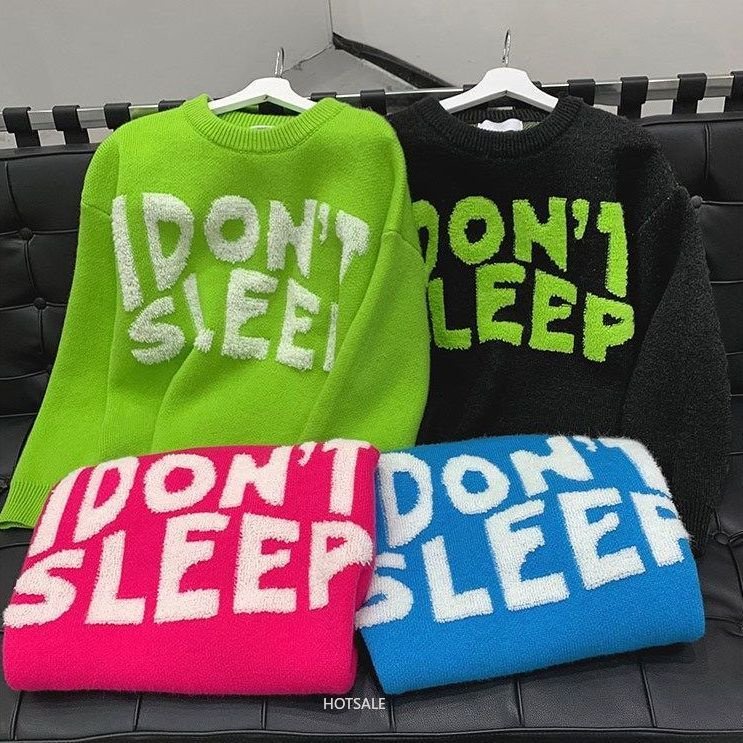 Áo Sweater Dày Dặn Cổ Tròn Thêu Họa Tiết Phong Cách Vintage Cho Nam