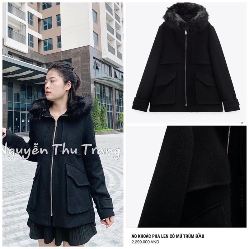 Áo khoác bomber- dạ Za ra