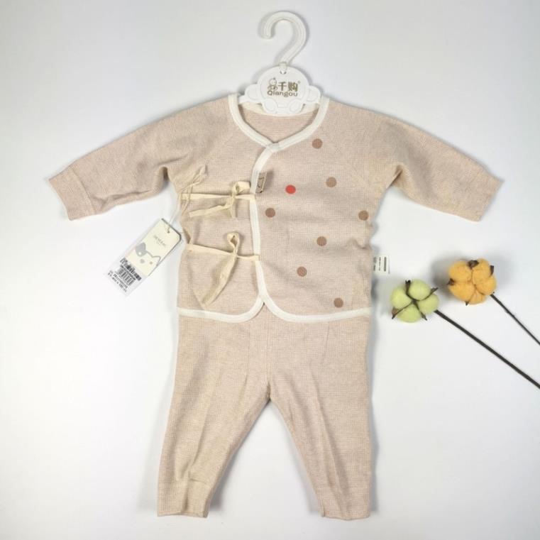Bộ quần áo chất liệu 100% Cotton Organic cao cấp cho bé 0-2 tuổi không chất tẩy nhuộm
