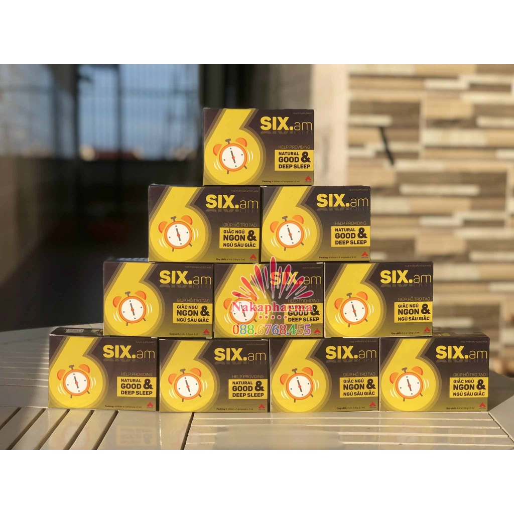 Siro SIX.AM – Giúp an thần ngủ ngon, mang lại giấc ngủ sinh lý tự nhiên, thức dậy không mệt mỏi