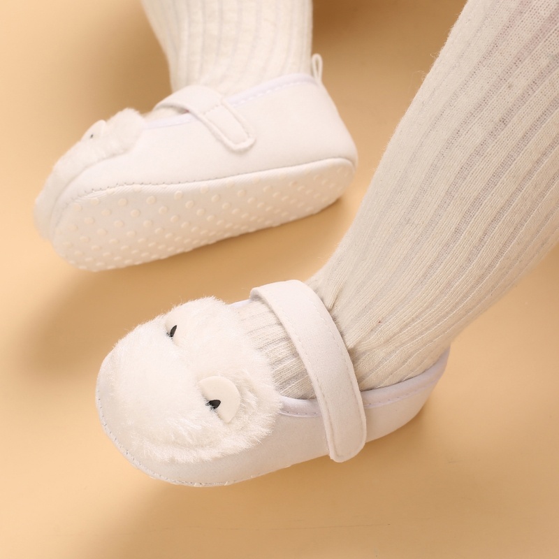 Giày Công Chúa Đế Mềm Màu Trơn Thời Trang Cho Bé Gái 0-18 Tháng Tuổi