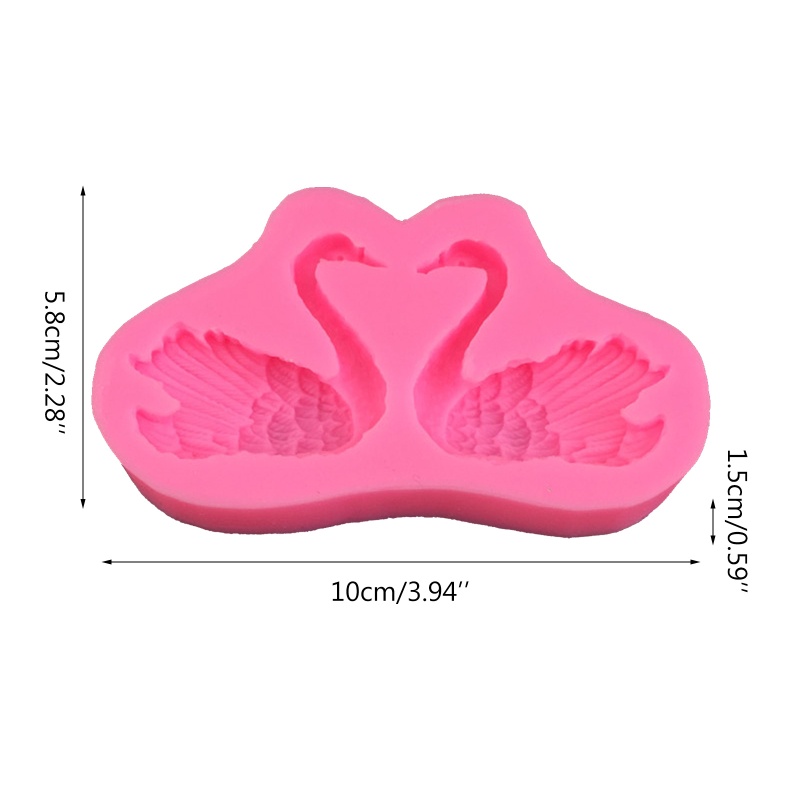 Khuôn Silicone Tạo Hình Thiên Nga Trang Trí Bánh