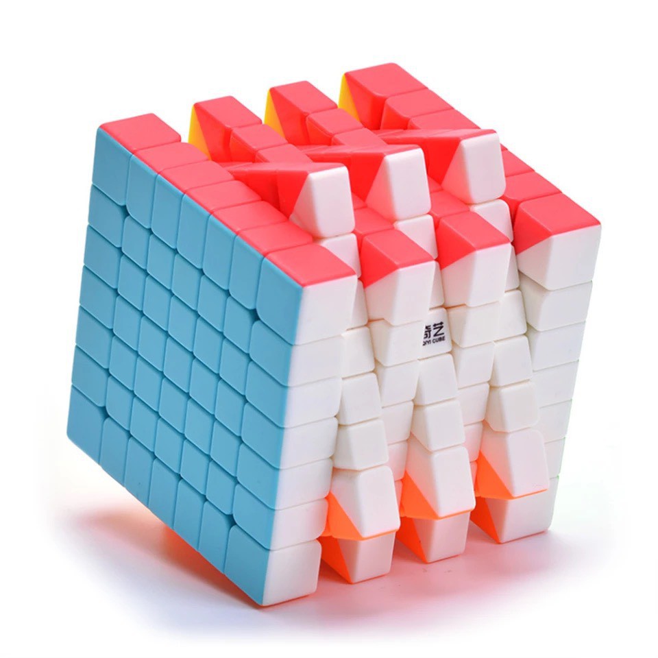 Đồ chơi rubik 7x7 QiYi stickerless 7 tầng khối rubic ma thuật, xoay êm tay nhựa bền màu