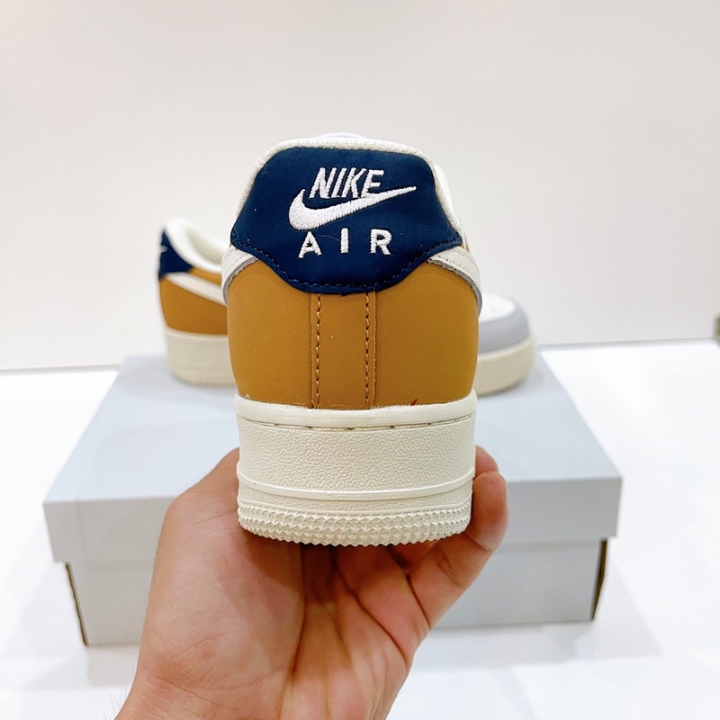 Giày sneaker Air force 1 Sail Cream ( Af1 Nâu Xám ) - Bản chuẩn đẹp fullbox