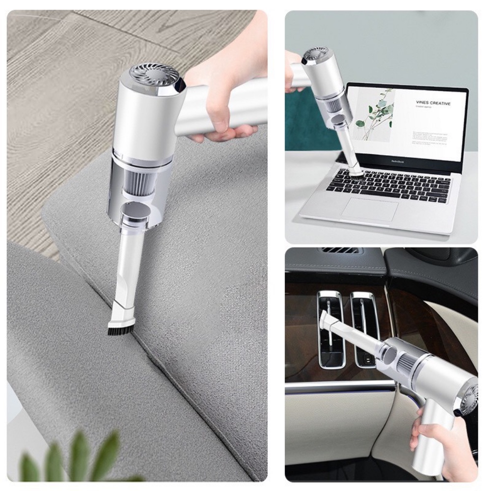Máy hút bụi mini cầm tay không dây Aikesi M02 - Hút bụi giường nệm ô tô Công suất 120W, lực hút 6000Pa - Xiaomi Nam Định