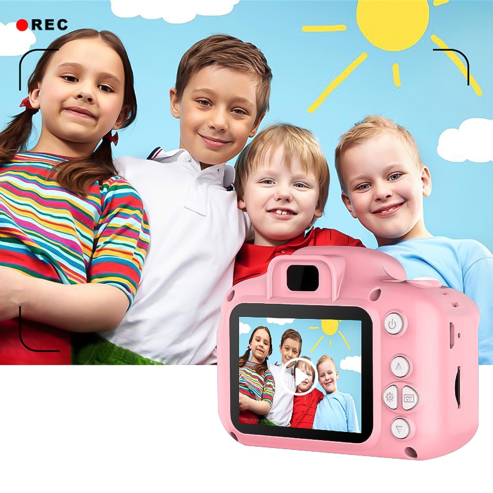 Máy Ảnh Kỹ Thuật Số Mini 8mp Hd 1080p Chống Sốc Chất Lượng Cao Cho Bé