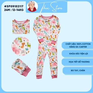 Đồ bộ liền thân Bodysuit Carter cho bé gái 18-24M 100% cotton