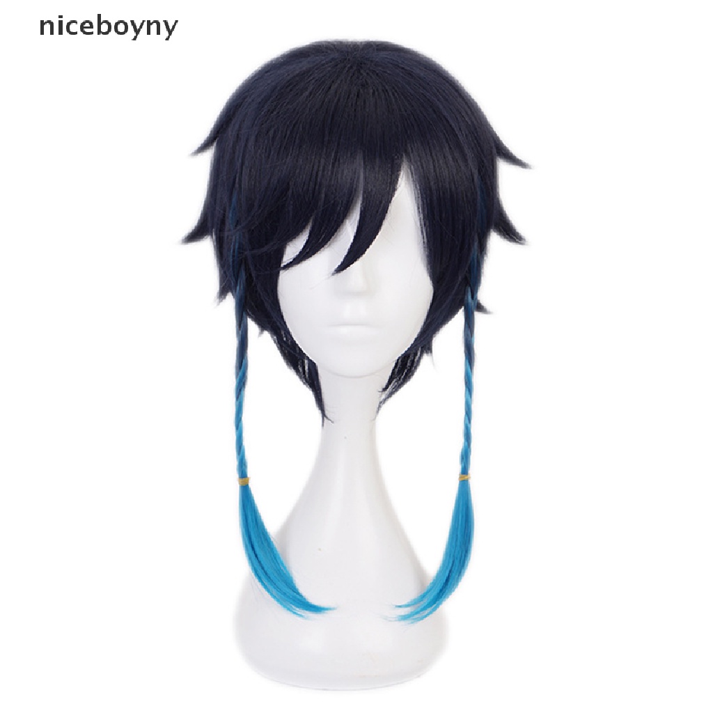 Tóc Giả Niceboyhn Màu Xanh Dương gradient Bền Bỉ