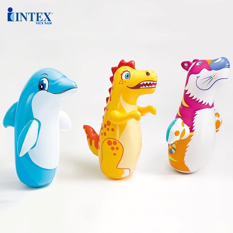 Lật đật bơm hơi INTEX chính hãng Mỹ (cá heo xanh)