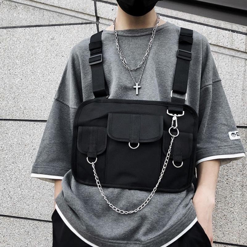 Túi đeo ngực hiphop dành cho nam giới, túi đeo ngực đựng đồ cho nữ, túi thắt ngang lưng - INTL-BLLZ