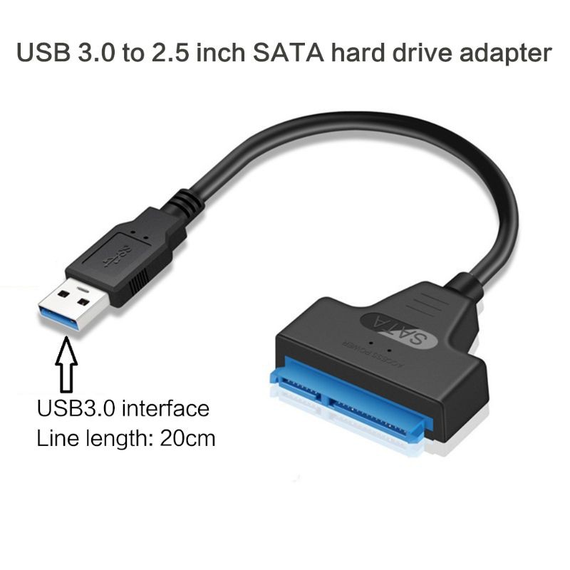 H.S.V✺USB 3.0/2.0/Type C to 2.5 Inch SATA Hard Drive Adapter Converter Cable for 2.5'' HDD/SSD