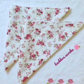 Cột tóc Triangle turban hoa/ Bandana