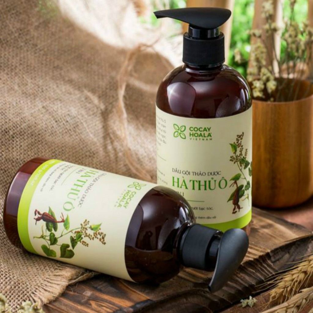 Dầu Gội Thảo Dược Hà Thủ Ô - Cân Bằng Sắc Tố Melanin - Cocayhoala - 300g -450g