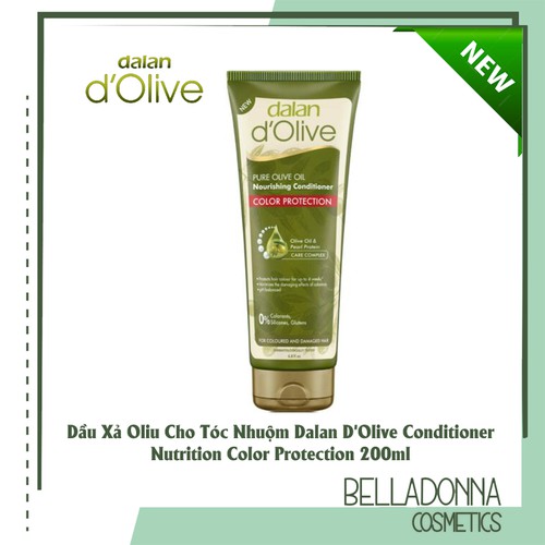 [CHÍNH HÃNG] Dầu Xả Olive Cho Tóc Nhuộm Dalan D'Olive Conditioner Nutrition Color Protection 200ml