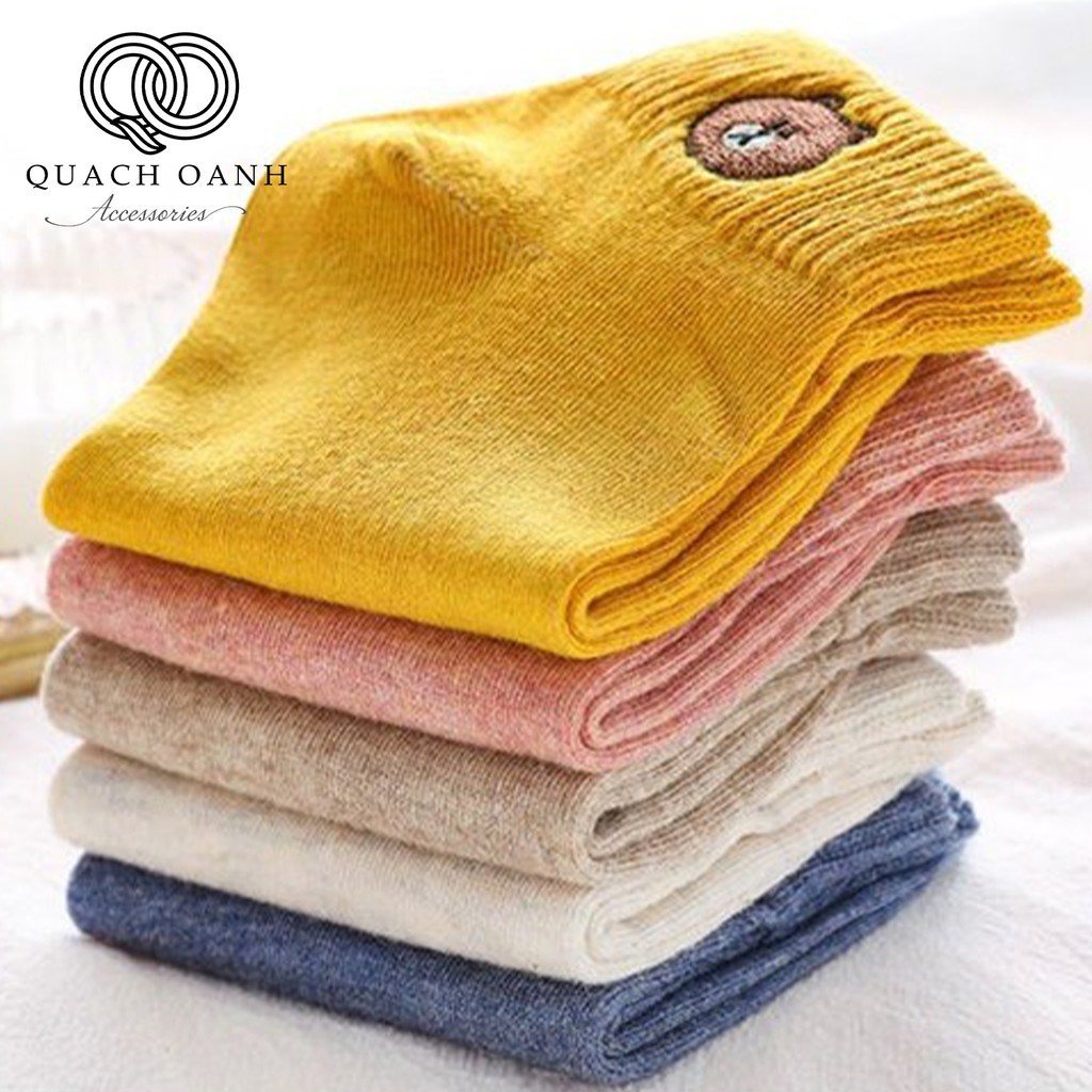 Set 10 đôi tất gấu cho mẹ đi ấm chân - 𝐓𝟓𝟎