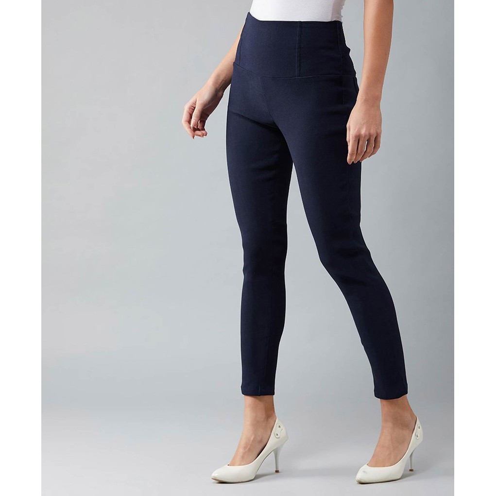 Quần Legging Nữ Bosimaz MS212 dài túi sau màu xanh navy cao cấp, thun co giãn 4 chiều, vải đẹp dày, thoáng mát.