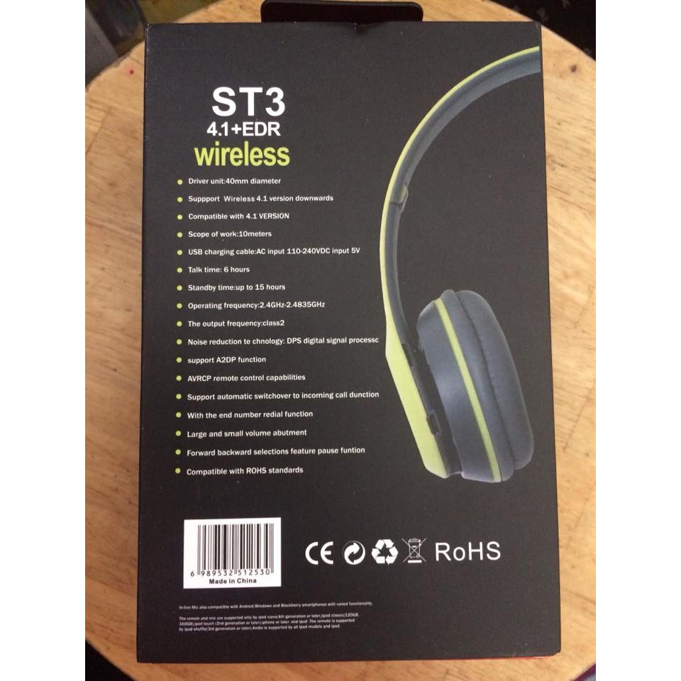 Tai Nghe Bluetooth Wireless Chụp Tai UYG Model ST3/P47