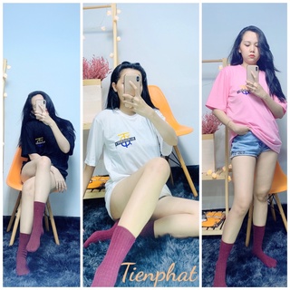 Áo thun nữ tay lỡ phom rộng FD freesize 40kg đến 70kg