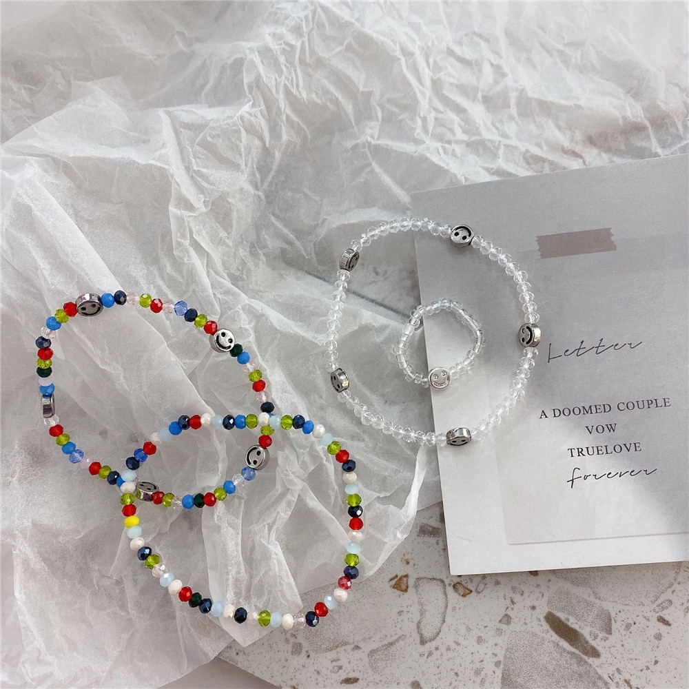 Hạt Cườm Nhiều Màu Sắc Hình Mặt Cười Dùng Làm Trang Sức DIY