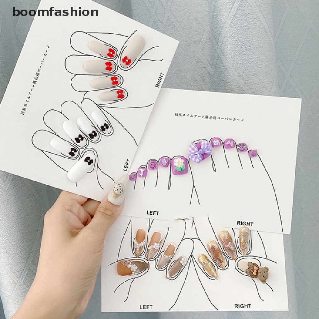 [boomfashion] Nail Tips Display Show Card hand foot Board Gel Polish Color Card Practice Tool [new]