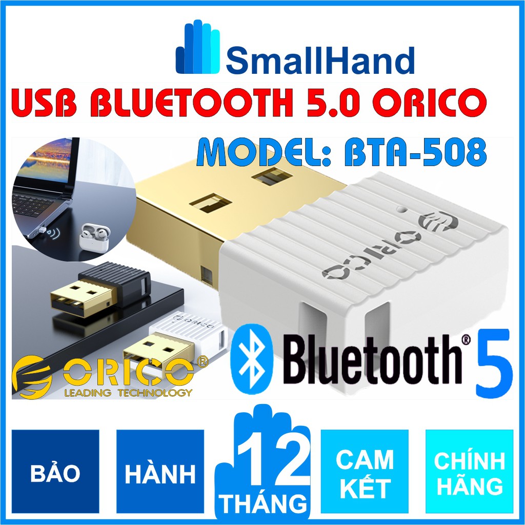 USB Bluetooth 5.0 Orico BTA-508 – Chính Hãng Orico – Hỗ trợ máy tính kết nối Bluetooth với các thiết bị khác