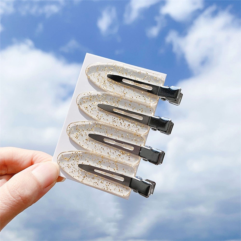 Kẹp tóc không gây cong không để lại dấu vết nhiều màu sắc dùng để trang điểm