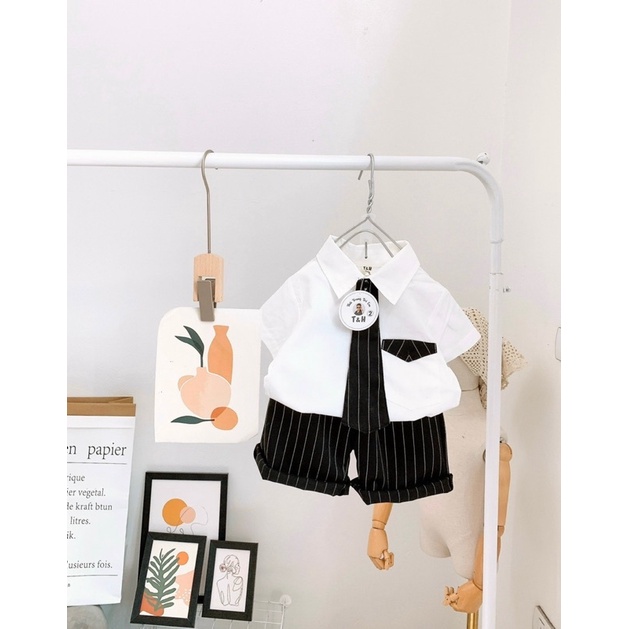 Set bộ yếm công tử siêu đáng yêu cho bé trai