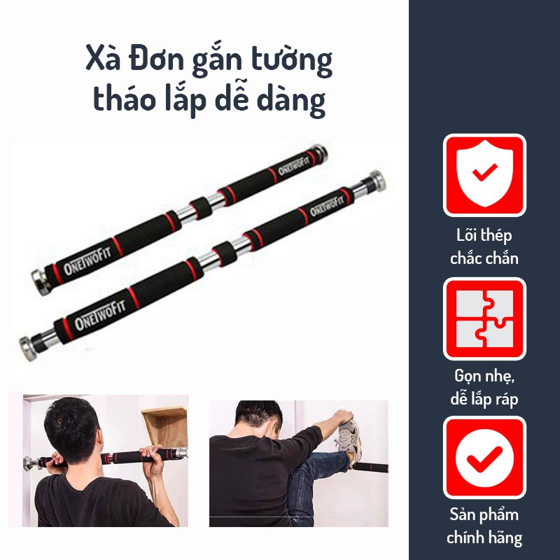 Thanh Xà Đơn gắn tường/cửa ❤️RẺ VÔ ĐỊCH❤️ dụng cụ hỗ trợ thể dục, thế thao, tập gym tại nhà