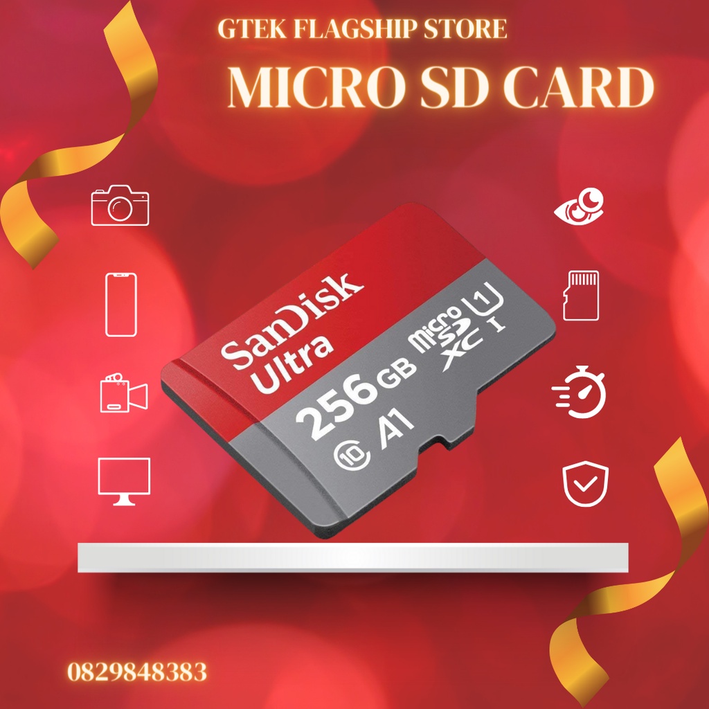 Thẻ Nhớ Sandisk 16/32/64 Gb U1 Class 10 Chuyên Dùng Cho Camera Chống Thấm Chống Từ Tính Chống Nhiệt Độ Cao Chống Tia X