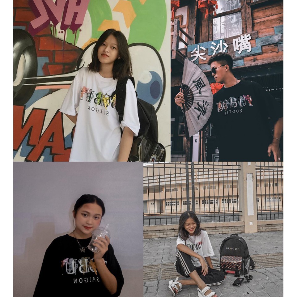 [Full Tag Hãng] Áo thun Bobui local brand tee chính hãng full tag unisex form rộng ulzzang oversize nam nữ