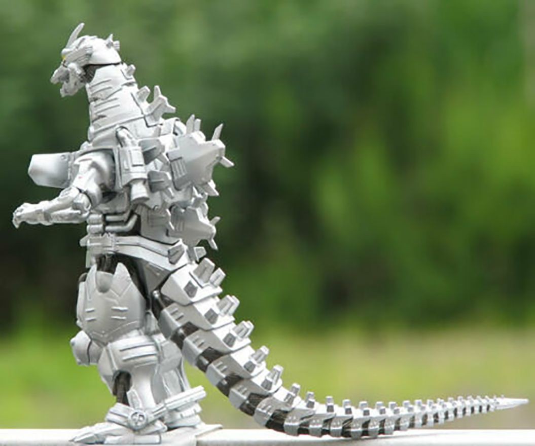 Mô hình quái vật Mechagodzilla trong phim Godzilla 2018 màu bạc kích thước 7"