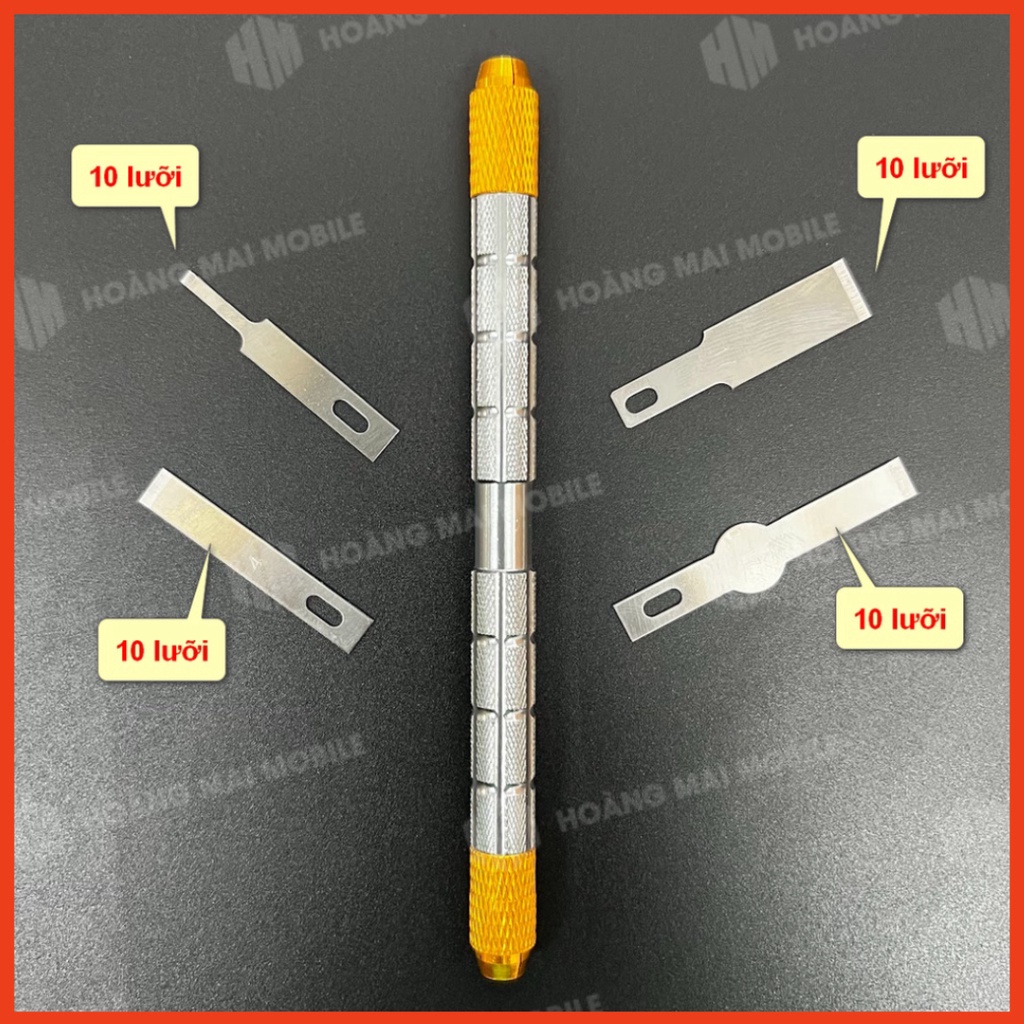 Bộ cán dao 2 đầu chống trơn trượt + 4 loại lưỡi dao