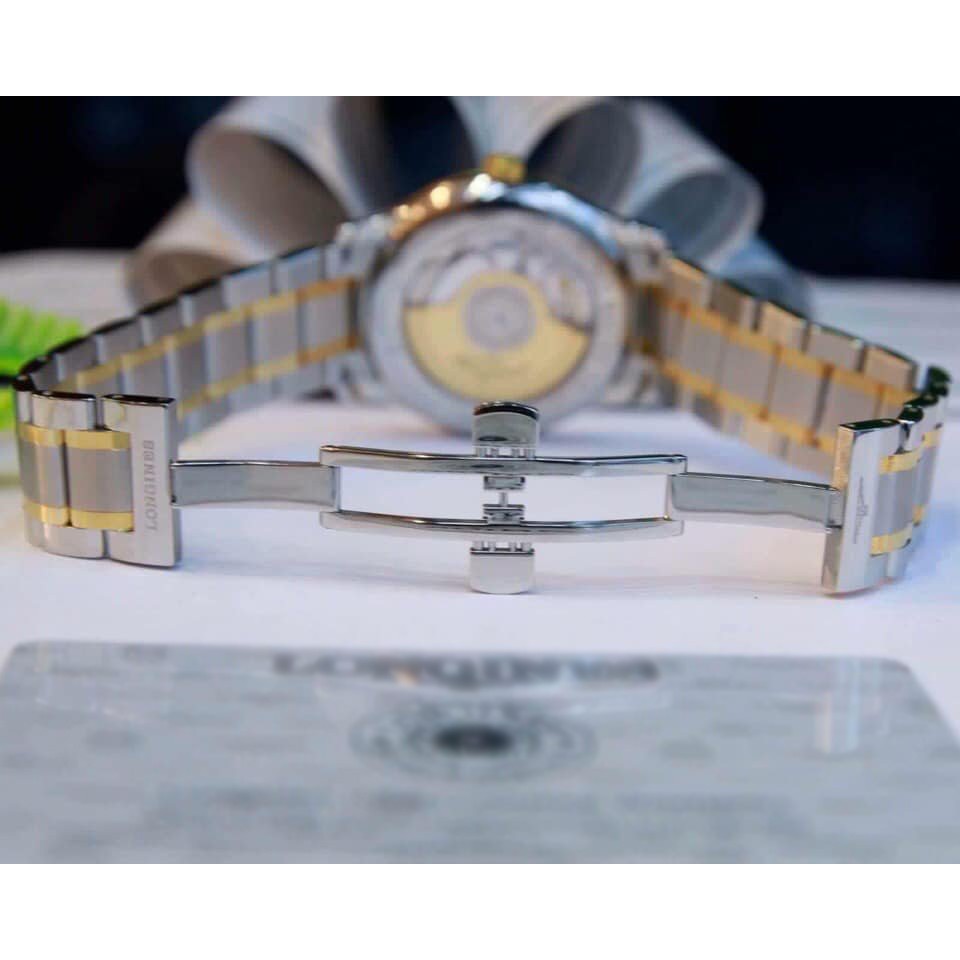 Đồng Hồ Nam LG Mặt Đính Đá Dây Kim Loại Cao Cấp Kèm Chức Năng Lịch Ngày Tiện Lợi, Bảo Hành 24 Tháng