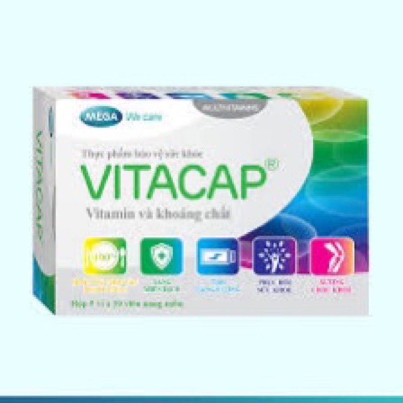 Thương hiệu: Mega Lifesciences (00017476) Viên uống Vitacap Mega We Care bổ sung Vitamin và khoáng chất (50 viên)