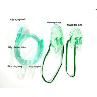 Bộ mask xông khí dung trẻ em và người lớn dành cho máy xông khí dung/ xông mũi họng