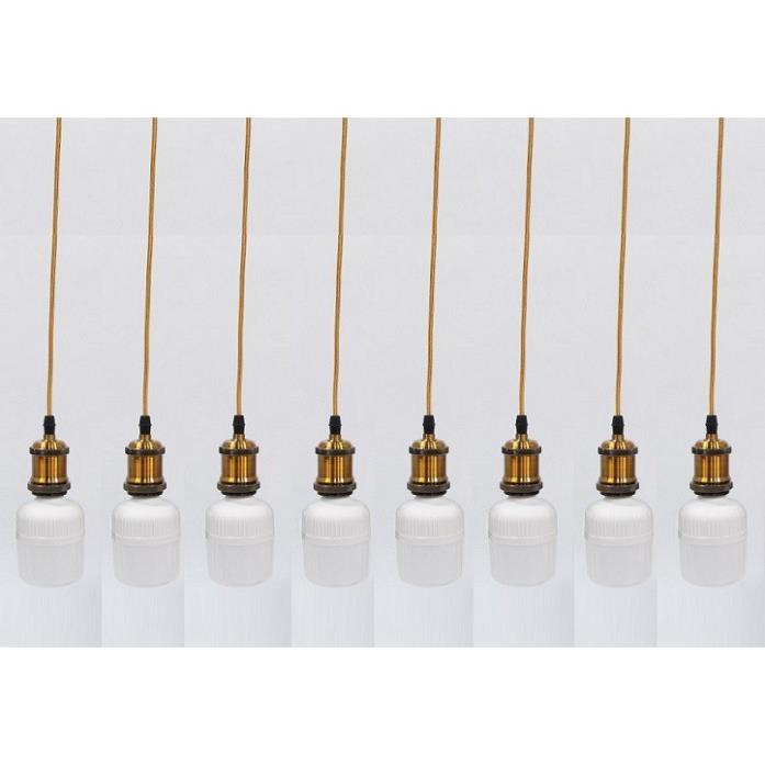 Bộ 10 dây đèn thả cổ điển bóng đèn led búp trụ trang trí 25w