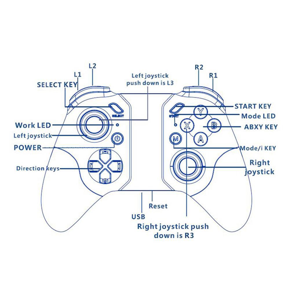 Tay Cầm Chơi Game Bluetooth Không Dây Redkee Mo 053 Cho Pc # Uk
