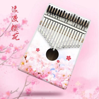 Đàn piano nhỏ gọn Kalimba 17 phím bấm cao cấp với màu sắc bắt mắt thích hợp cho người mới