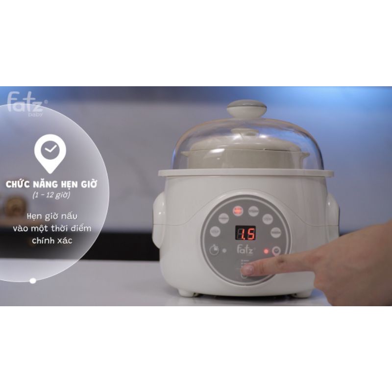 NỒI CÁCH THỦY THÔNG MINH 2 TẦNG STEW2 DUNG TÍCH 1L
