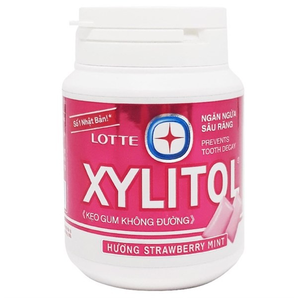 Kẹo Gum Không Đường Lotte Xylitol Hũ 58G ( 4 mùi)