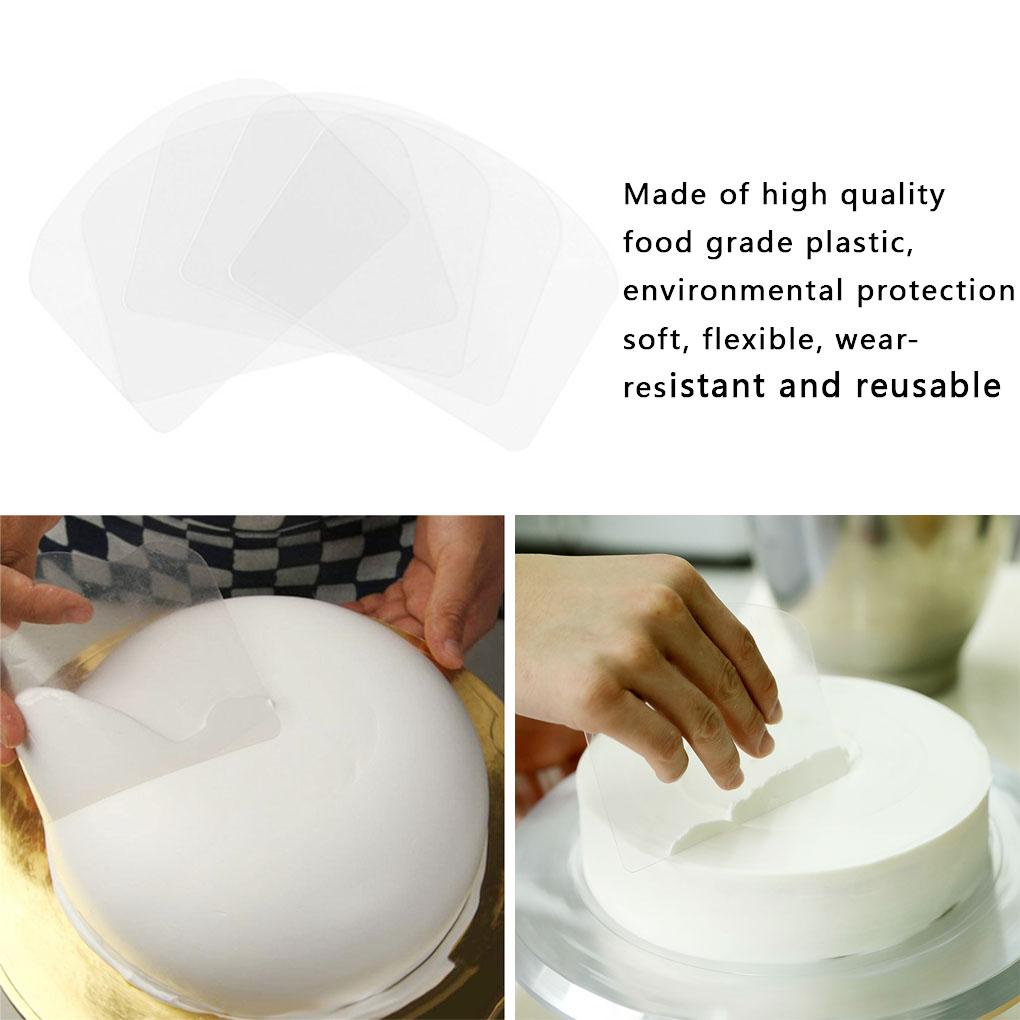 Set 5 Dụng Cụ Làm Mịn Kem Trang Trí Bánh Bằng Nhựa Thân Thiện Với Môi Trường