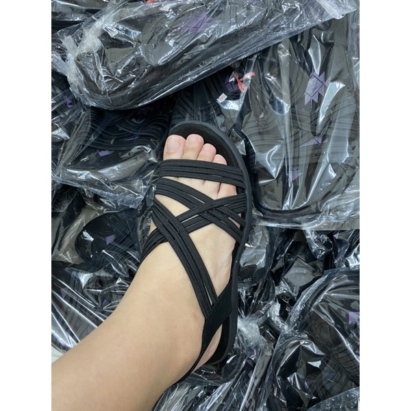 sandal dây quai thun êm mềm
