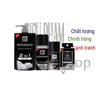 [HÀNG CHÍNH HÃNG] COMBO CHAI GENTLEMAN GỒM ( 2IN1 650G+ LĂN KHỬ MÙI 50ML+ XỊT KHỬ MÙI 150ML+ NƯỚC HOA BỎ TÚI 18ML)
