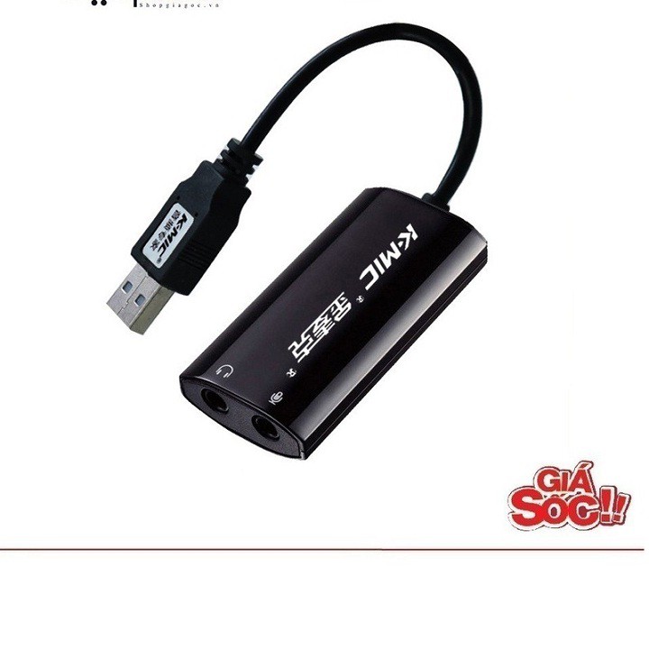 Card âm thanh: dùng để gắn ngoài cho máy tính K-Mic KM720