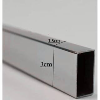 Thanh hộp chữ nhật inox  15*30mm dùng để cài móc treo.